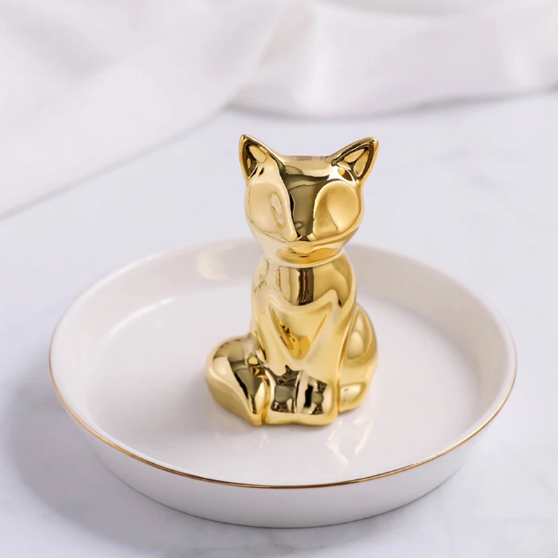 Быстро раскупаемый 1 шт. Керамика коробка для хранения ювелирных изделий подноса