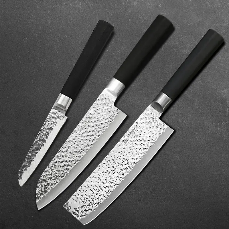 477 inch knife set Кухня Ножи 7 дюймов шеф-повара ножи японский нож Santoku Ножи нож для Разделки мяса 50Cr15 420 с высоким содержанием углерода Нержавеющая сталь дропшиппинг - Цвет: 477 inch knife set