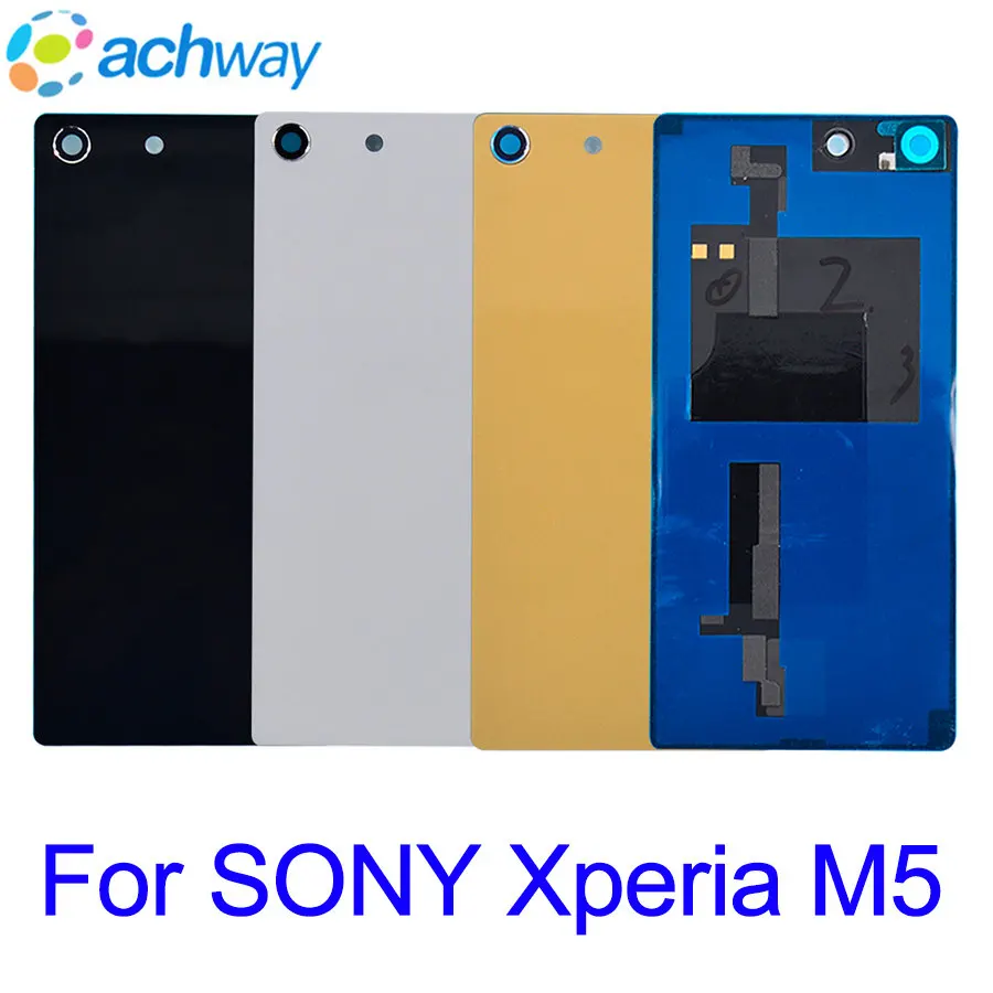 5 0 &quotдля Sony Xperia M5 задняя крышка корпуса батареи дверь Чехол с NFC E5603 Замена для |