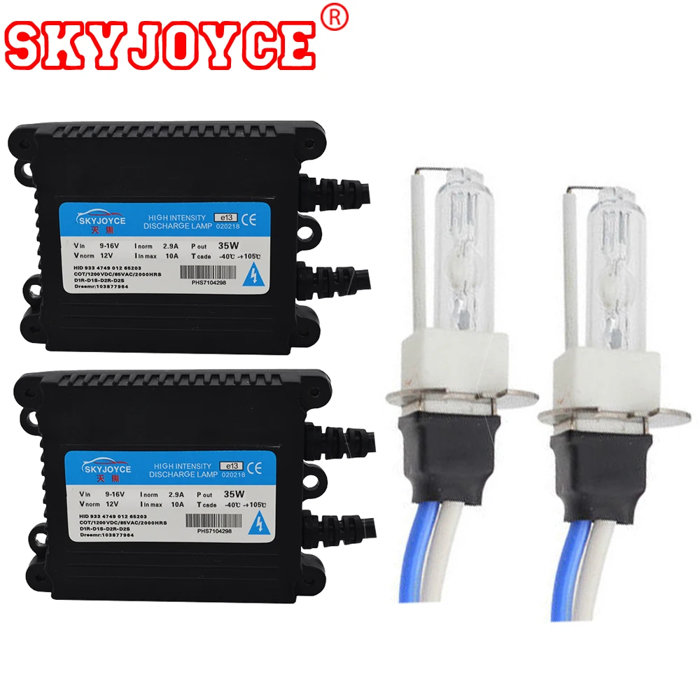 SKYJOYCE 35 Вт 55 Вт HID Xenon H3C лампы золотисто-желтые 3000K 4300K 5000K 6000K 8000K керамические H3C ксеноновые HID комплект фар для стайлинга автомобилей
