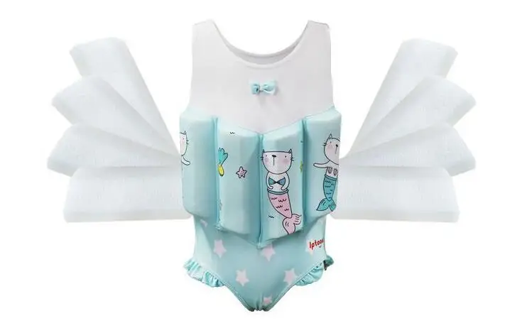 Дизайн; одежда для купания для маленьких девочек 2-8 лет; купальный костюм для девочек; спасательный жилет с плавающим УФ эффектом; купальные костюмы для девочек