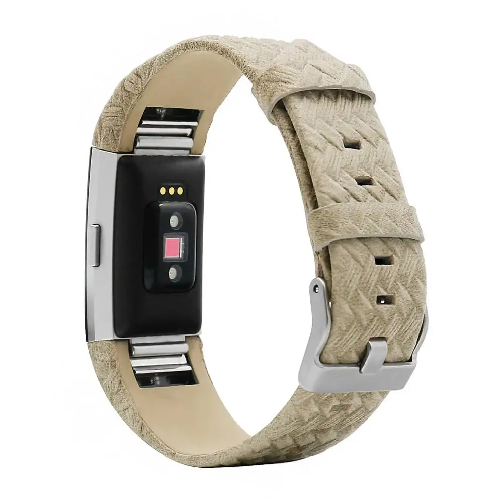 Роскошные Пояса из натуральной кожи ремешок для fitbit заряд 2 Smart Браслет заменить для fitbit заряд 2 сердечного ритма браслет заме - Цвет: 8