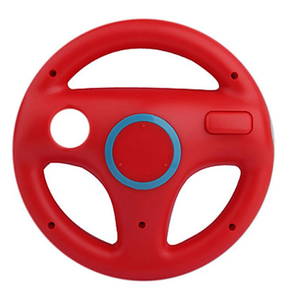 Высокое качество RV77 пластиковый руль для wii гоночных игр пульт дистанционного управления Консоль - Цвет: Красный