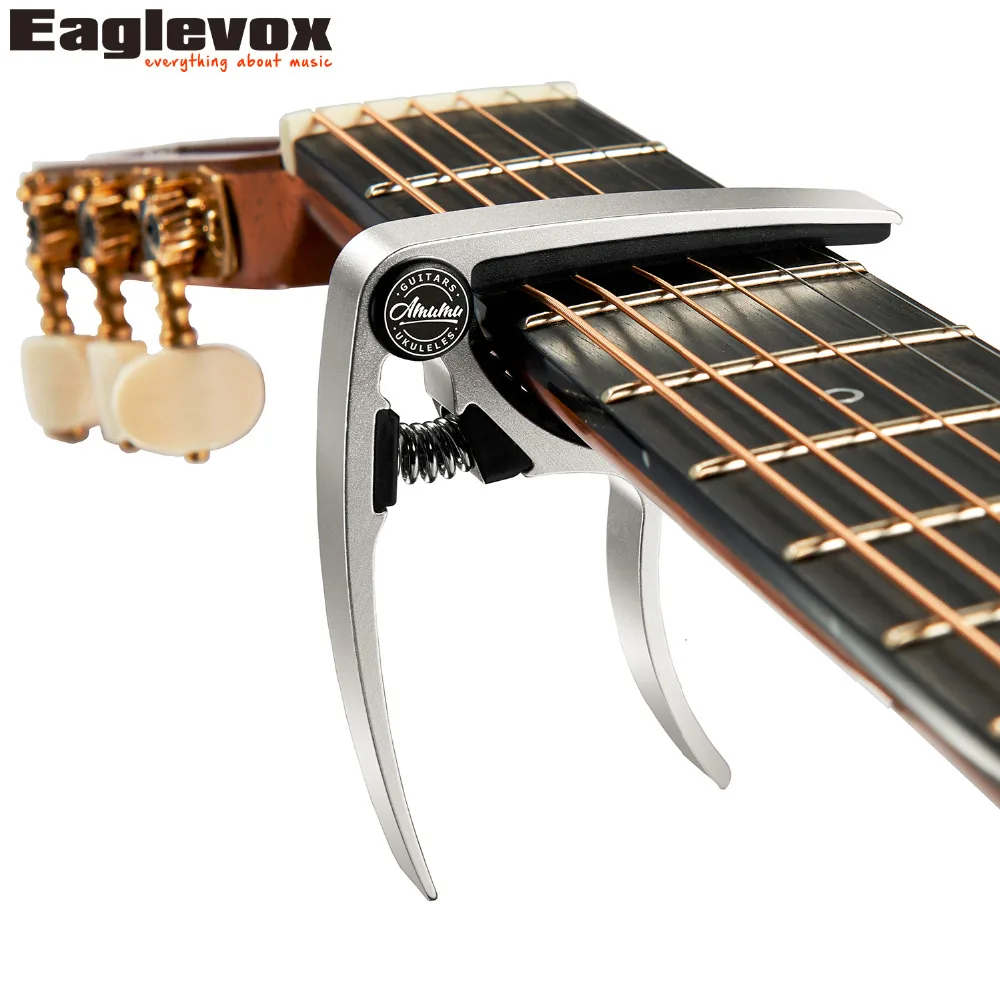 Амуму Алюминий сплава для электрогитары Guitarra Capotraste акустической укулеле бас