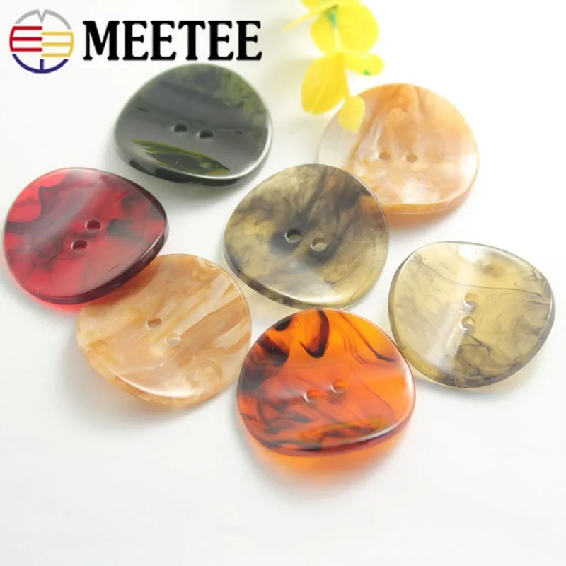Meetee эко Ретро 2-пуговица из смолы мужские костюмы пальто декоративные пуговицы