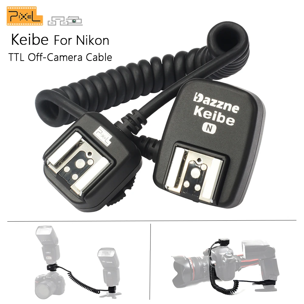 Pixel Keibe 1 м/3 6 м ttl от камеры Горячий башмак синхронизации Шнур Flashgun кабель для Nikon