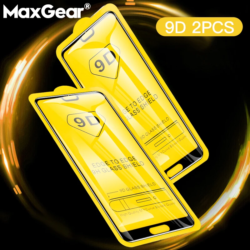 Защитное стекло MaxGear для смартфона Huawei P10/P20/P30/P40/Y5/Y6/Y7/Y8/PSmart/Nova5T антибликовое цвет