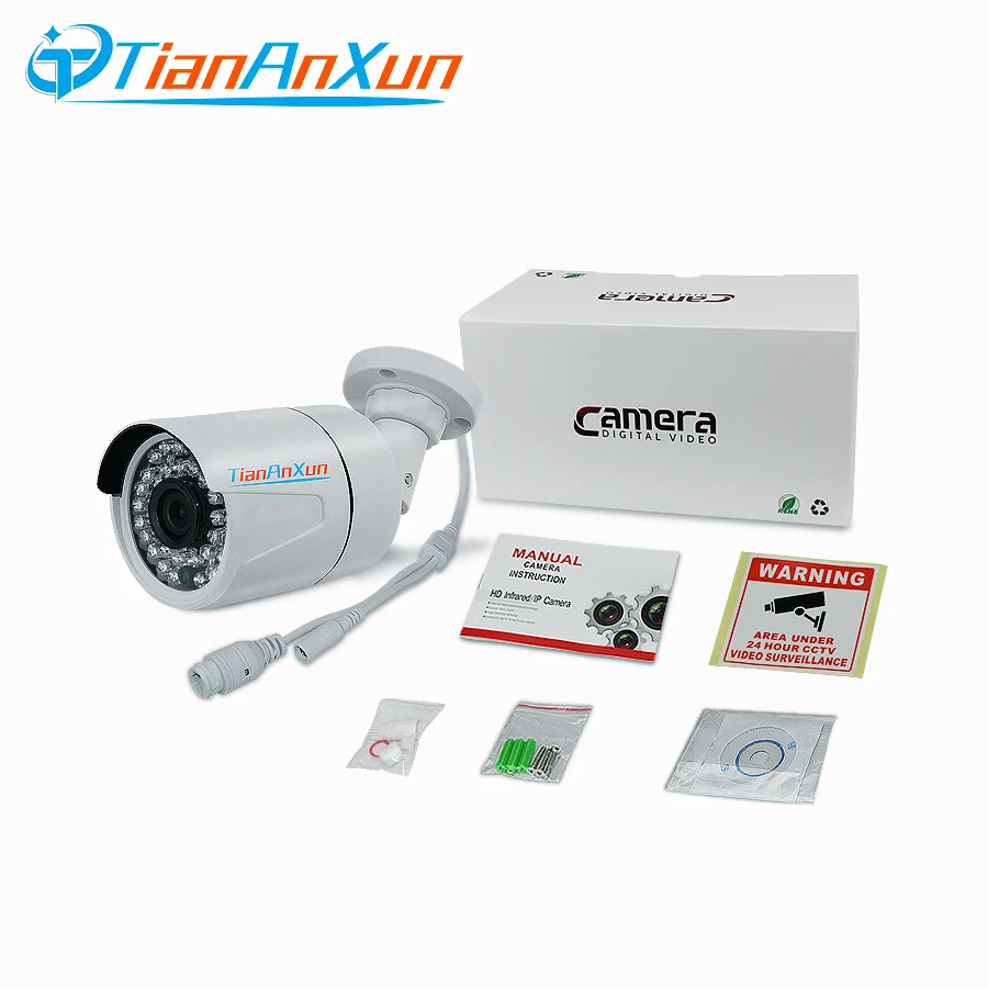 

Tiananxun Security Cctv Poe Ip Camera Outdoor Network Camera Surveillance 720P 960P 1080P Ip Cam Night Vision Onvif P2P Xmeye