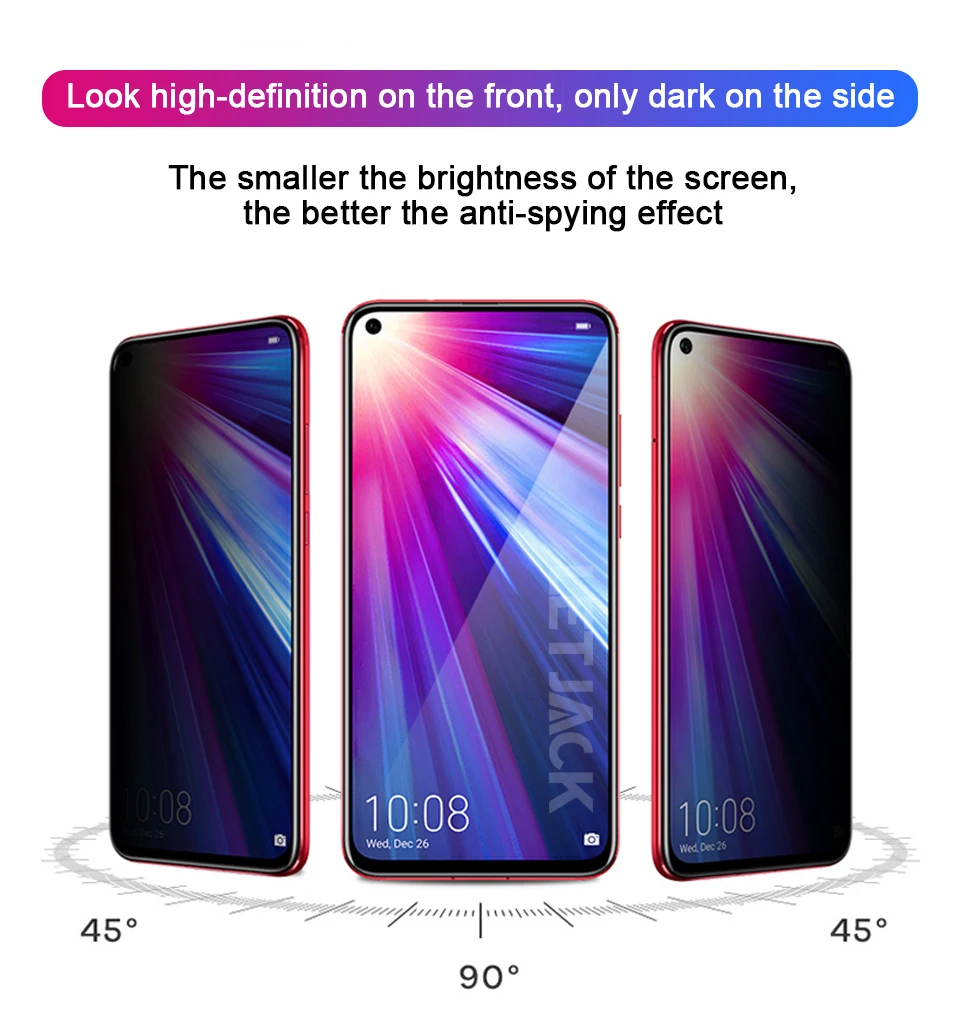 Пленка для защиты конфиденциальности для huawei Nova 4 3i 3e P30 Lite P20 Pro закаленное стекло для Honor 10 9 8C 8X Max защитная пленка