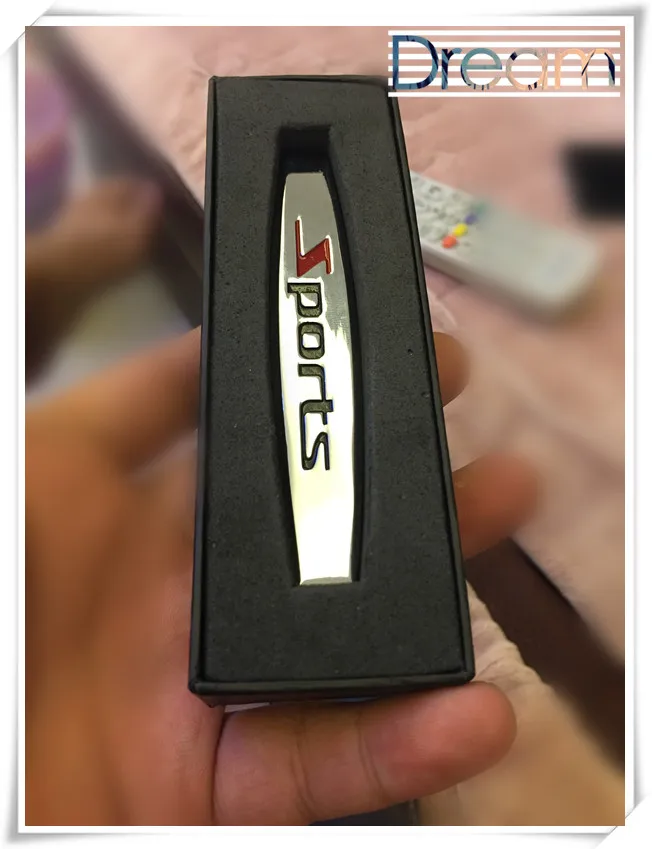 Металлическая 3D Автомобильная наклейка боковая эмблема значок для skoda fabia peugeot 207