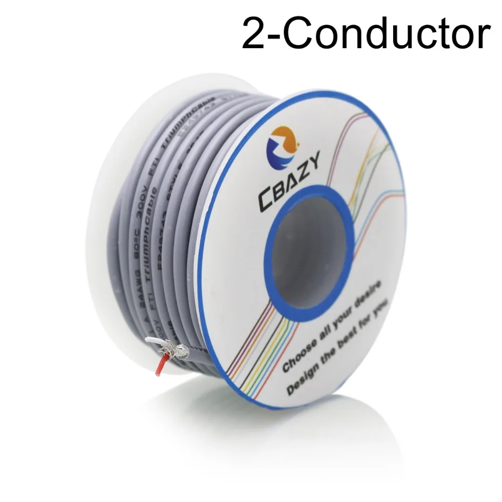 2C Grey 8M UL 2547 26 AWG многожильный контрольный кабель медный провод экранированный