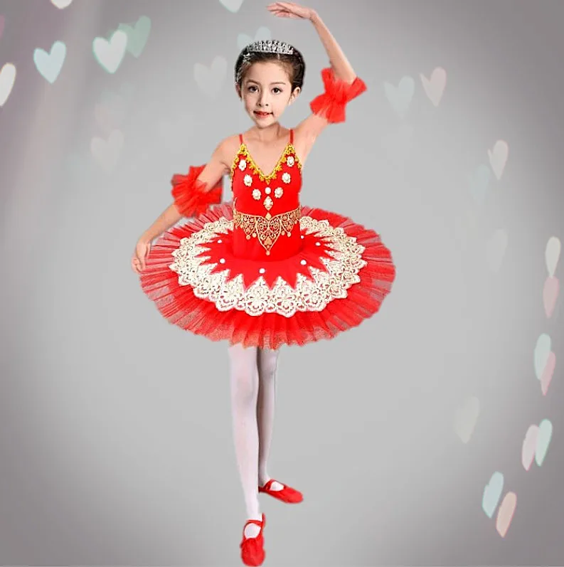 

Pink Red Blue White Ballet Tutu Pancake Costume Tutu Dress For Kids Professional Ballet Tutu Girls Vestidos Para Ballet