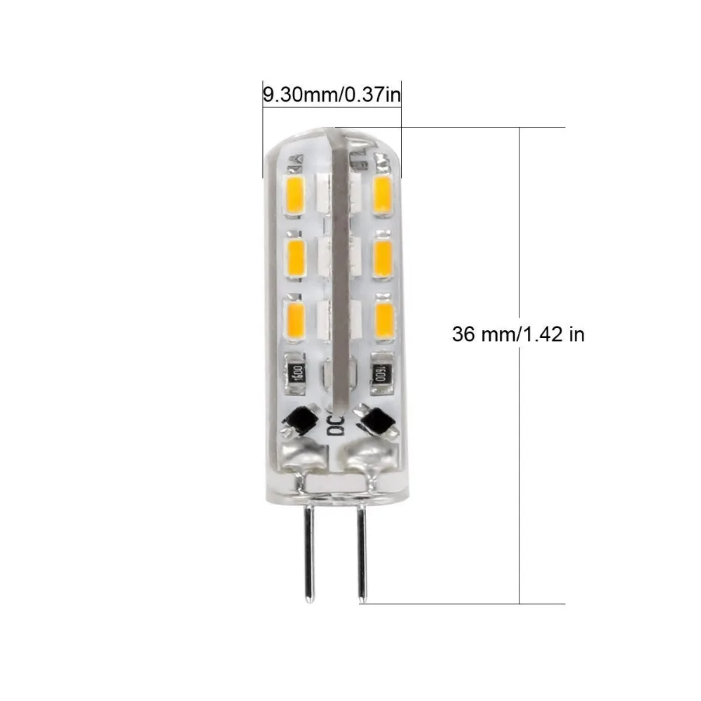 Sencart лампочки G4 Gu4 светодиодные лампы Мини прожектор 12 В DC 24 SMD 3014 белый/теплый