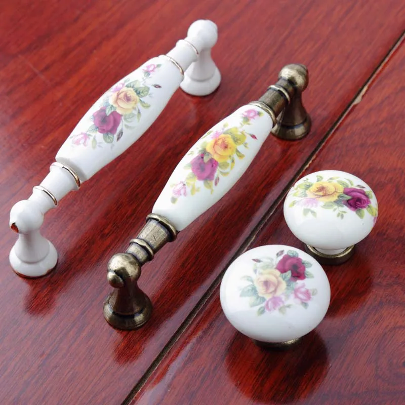 Ручка дверная керамическая для шкафа 96 мм 3 75 дюйма | Обустройство дома