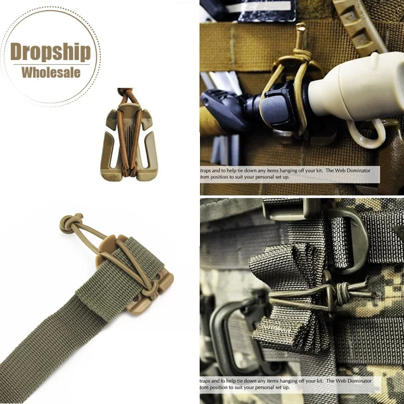 7 шт. крепкие эластичные пряжки для веревки фиксированный зажим Molle рюкзак