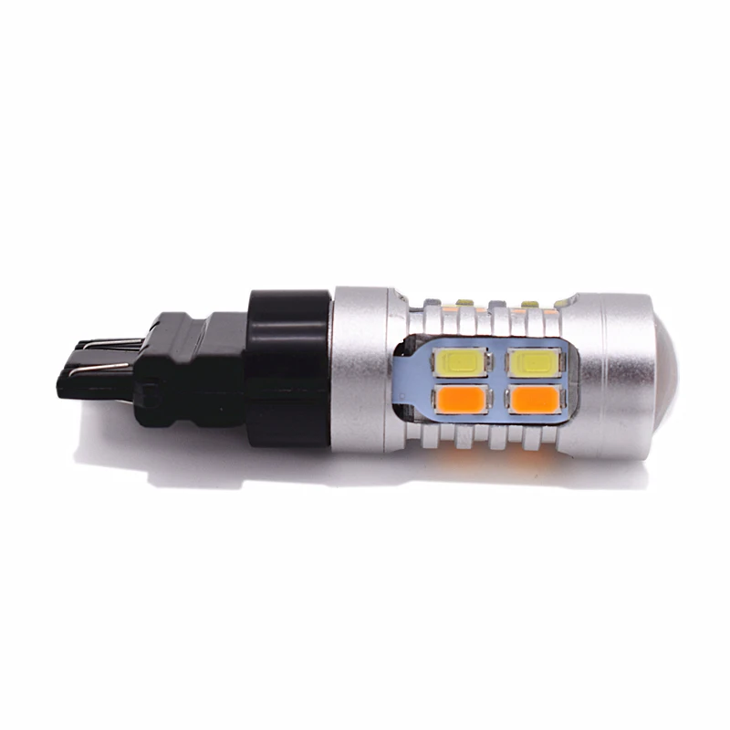 2X T25 3157 5630 SMD LED белый Янтарный Желтый двойной цвет переключение Авто поворотные