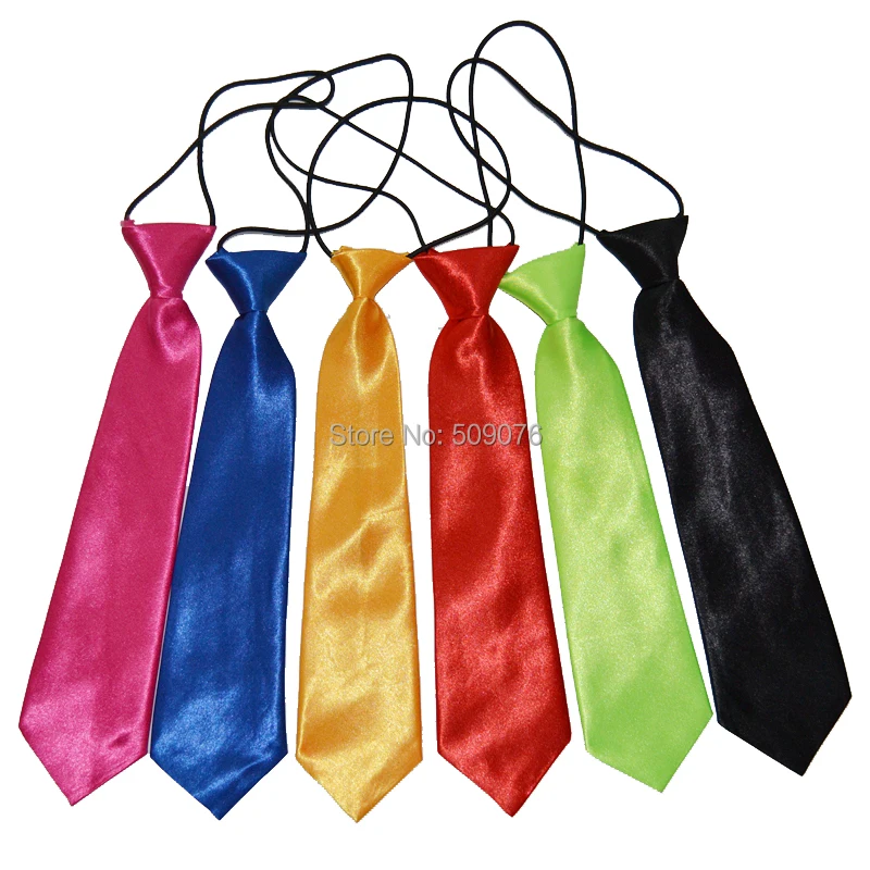Модные детские однотонные Галстуки для маленьких мальчиков и девочек Аксессуары