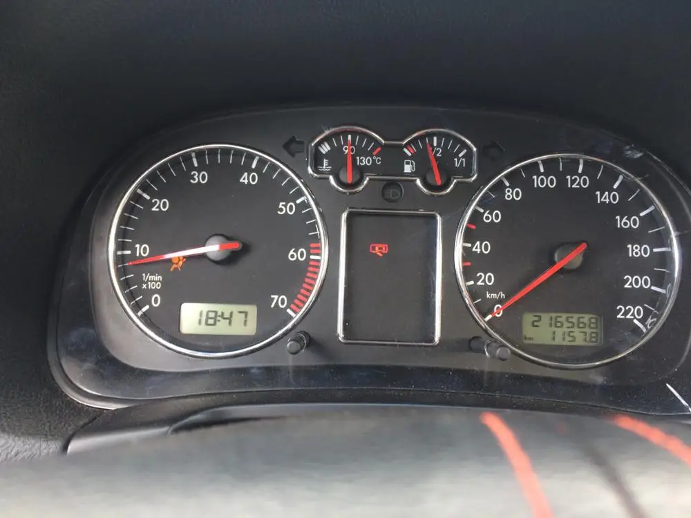 Набор колец для приборной панели из хрома VW Golf Jetta Bora MK4 / Eurovan T4 (модели с длинным