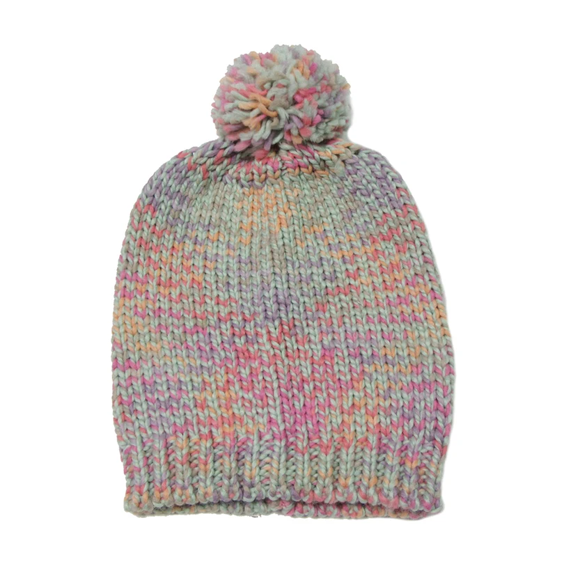 шапка женская Трикотажные Зимнюю Шапку Для Женщин Помпоном Мяч Симпатичные