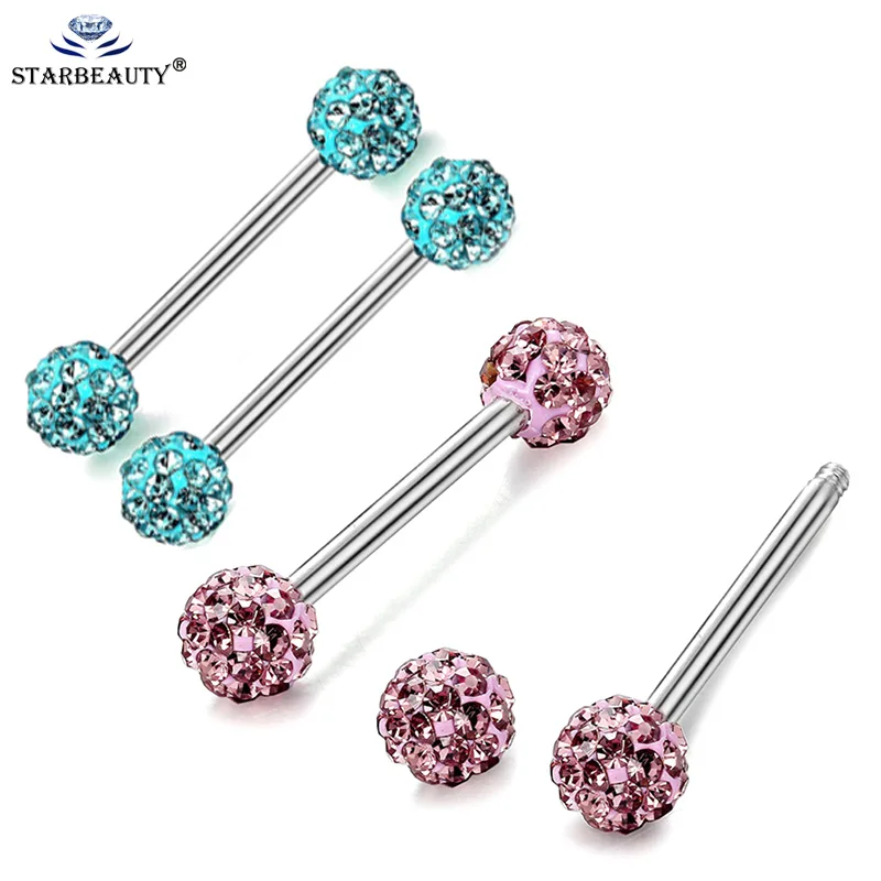 Кольцо для соски с фианитом 1 пара | Украшения и аксессуары