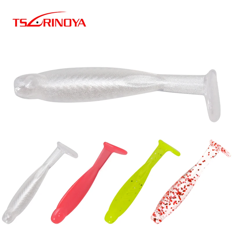 Tsurinoya 10 шт 30 мм 0 2 г мягкие рыболовные приманки Smart T tail Highlight рыбий глаз Swimbait Leurre Souple