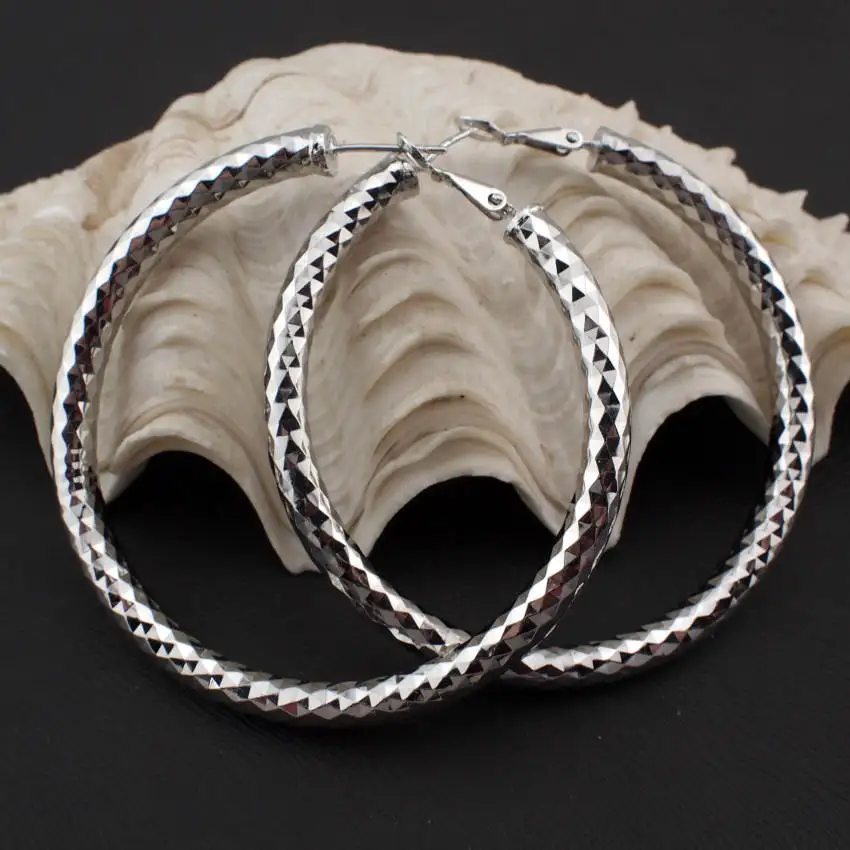 MANILAI Модные женские ювелирные изделия 55 мм Диаметр Блестящий граненый сплав