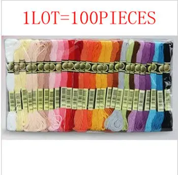 Высококачественная нить для вышивки 100 шт. бесплатная доставка|thread for machine
