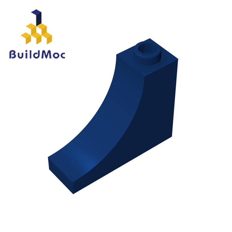 BuildMOC 18653 1x3x2 изогнутые кирпичные строительные блоки, детали DIY, развивающие игрушки, креативный подарок