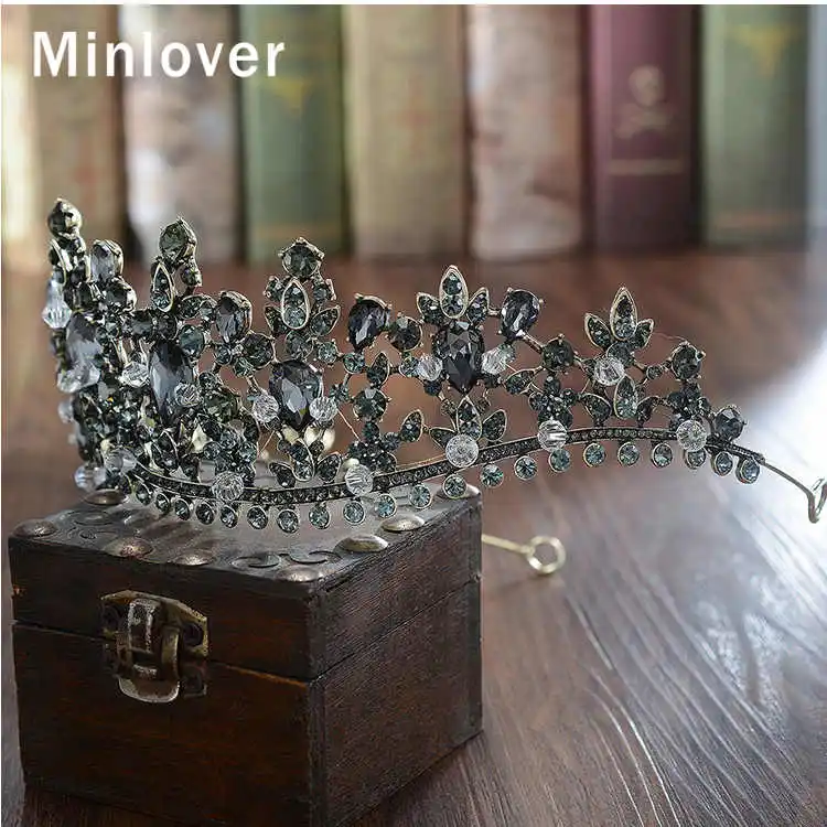 Тиары и короны в стиле барокко Minlover для невесты свадебные аксессуары волос ретро
