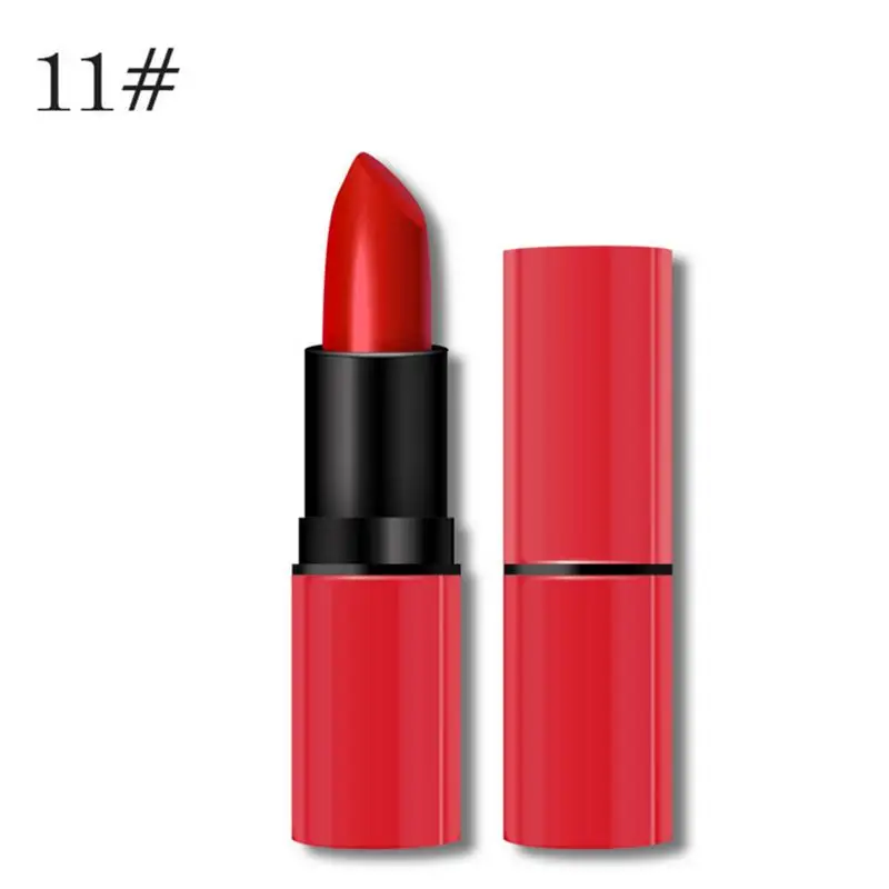 04 New Lipstick Matte Waterproof Velvet Lip Stick 8 Colors Sexy Red Brown Pigments Makeup Matte Lipsticks Beauty Lips - Цвет: 04