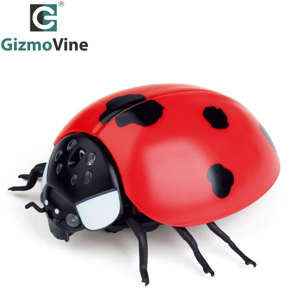 GizmoVine Новинка Электрический RC Божья коровка поддельные насекомые Забавный