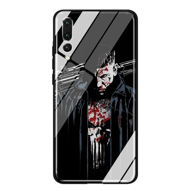 YIMAOC Marvel Каратель стеклянный чехол для huawei Honor mate 7A 8X9 P10 20 30 Y6 Y9 P smart lite Pro - Цвет: TG6