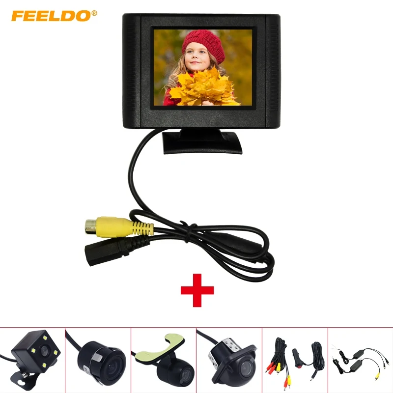 

ЖК TFT-монитор FEELDO с камерой заднего вида, 2,5 дюйма, 2,4 ГГц