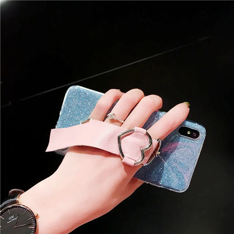 Gliiter Cases For Samsung Galaxy A9 Star Pro Lite A9s A8 Plus A7 A6 A5 A3 2018 2017 2016 Bling Ring Wristband Covers Bumper |