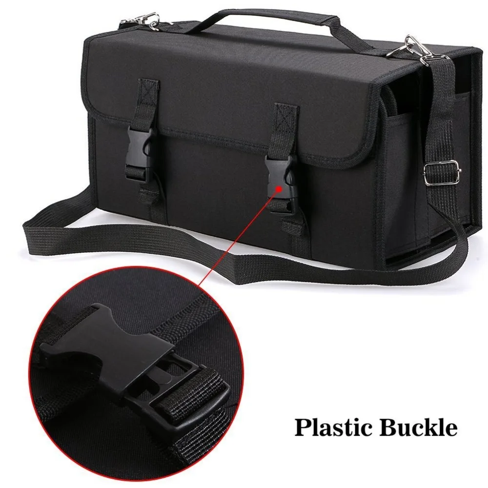 Премиум качество Оксфорд 120 слотов маркер ручка чехол маркеры сумка портативный