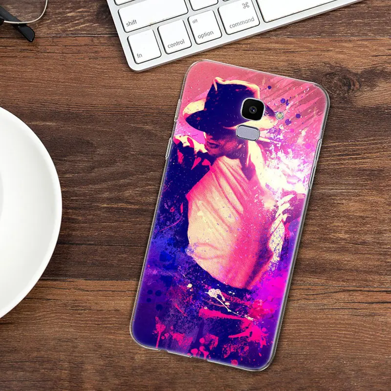 Хит продаж мягкий силиконовый чехол Майкла Джексона для телефона Samsung Galaxy J8 J6 J4 2018
