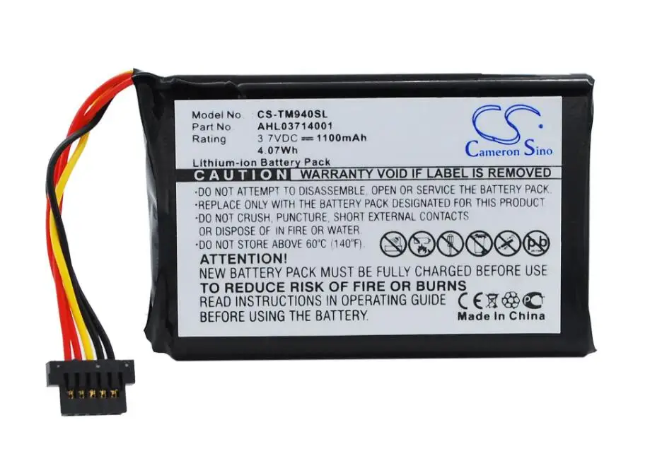 

Cameron Sino 1100mah battery for TOMTOM Go 940 Go 940 Live AHL03714001 batteries