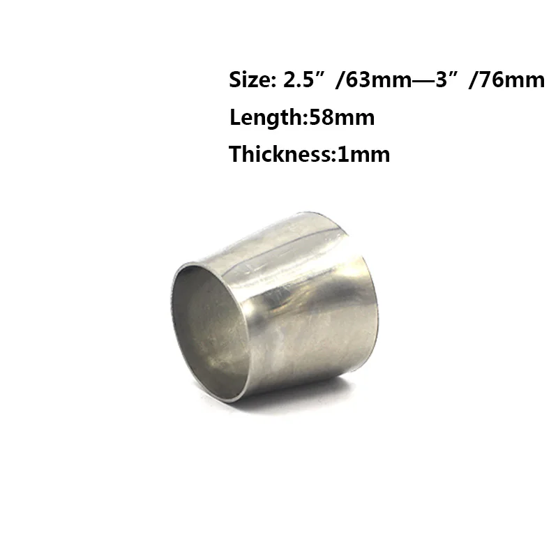 63mm - 76mm CNSPEED высокого качества сварной редуктор 201 нержавеющая сталь адаптер трубы OD(38 мм-51 мм, 51 мм-63 мм, 63 мм-76 мм - Цвет: 63mm - 76mm