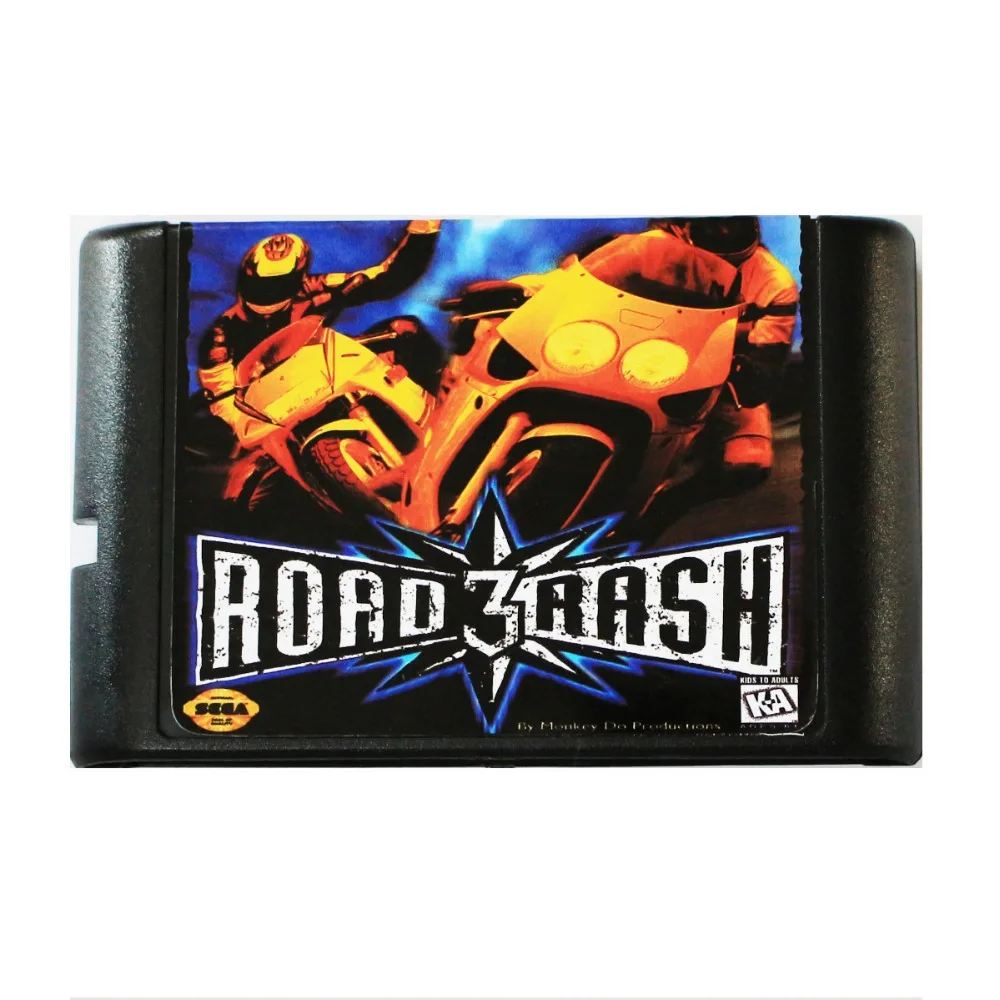 Дорога сыпь 3 III) 16 бит MD карточная игра для Sega игры SEGA Mega Drive Genesis|road rash 3|road rash16 bit |