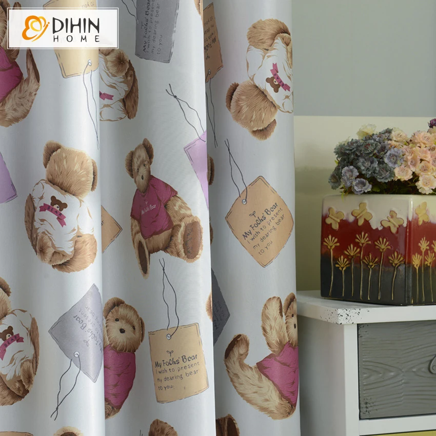 DIHIN 1 шт. Мультяшные Детские занавески для гостиной готовые спальни 2