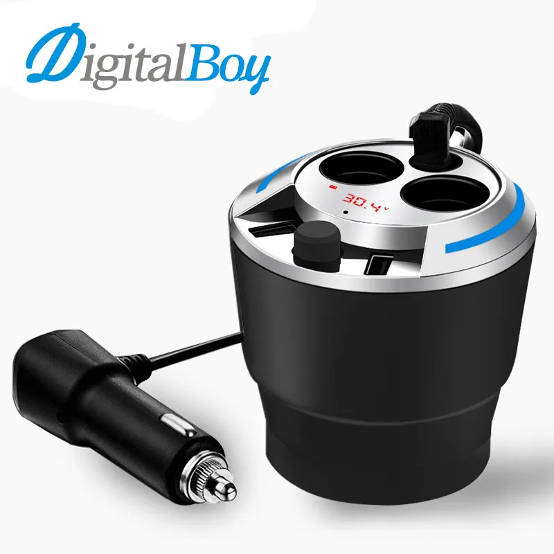 Digitalboy 2 розетки автомобильного прикуривателя Splitter Мощность адаптер Dual USB