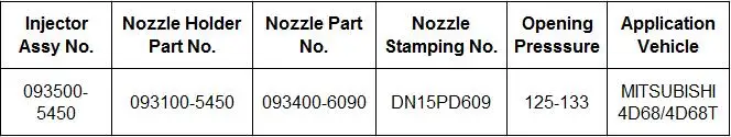 Дизельная Форсунка DN15PD609 093400-6090 для двигателя Mitsubishi 4 шт./лот