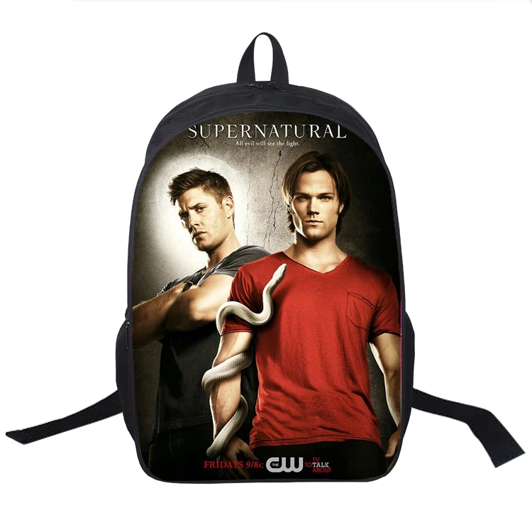 10 Высококачественный рюкзак Supernatural для детей, сумки для мальчиков и девочек, модный подарок-сюрприз, рюкзак для подростков, школьный рюкзак - Цвет: 10