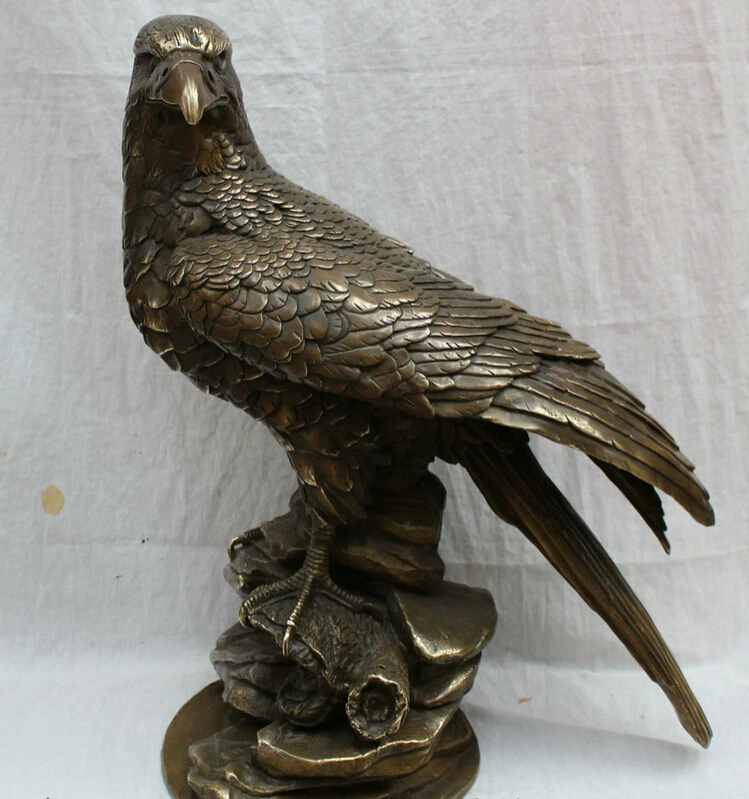Песня voge gem S2560 24 &quot китайская Бронзовая Медная скульптура Tercel Fly Bird Eagle