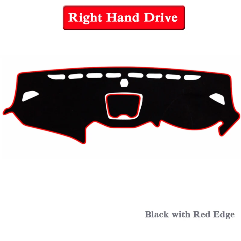 RHD Red Edge Силиконовый анти-Солнцезащитный коврик для приборной панели автомобиля защитная площадка крышка для hyundai Santa Fe IX45 DM 2013- LHD& RHD автомобильные аксессуары - Название цвета: RHD Red Edge
