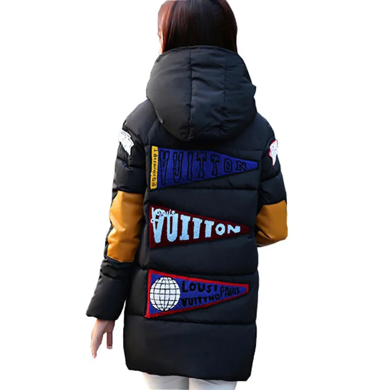 Новинка зимняя женская хлопковая куртка длинные толстые парки женское Модное