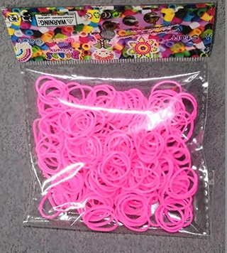 3 pink 200pcs 200 шт./пакет Радуга эластичной резинкой черный, белый цвет для браслет лента с бисером вязаный Подвески пополнения посылка - Цвет: 3 pink 200pcs