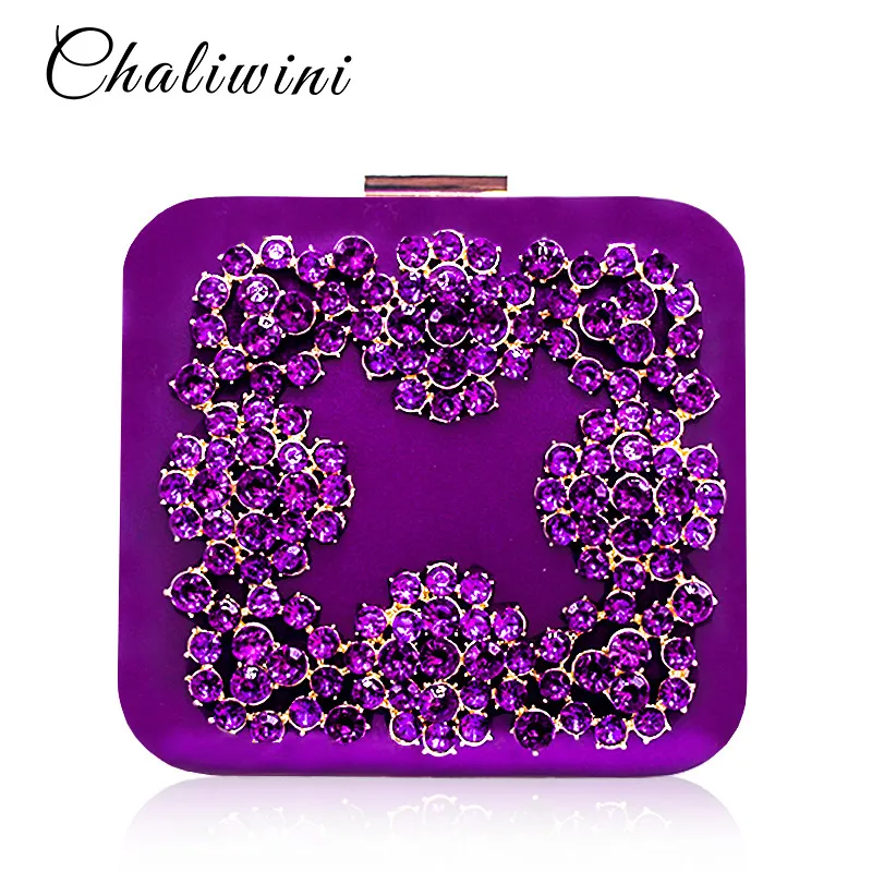 

Diamonds Flower Crystal Clutch Evening Bag Golden Party Purse Women Wedding Bridal Handbag Pouch Lady Luxury Soiree Pochette Bag