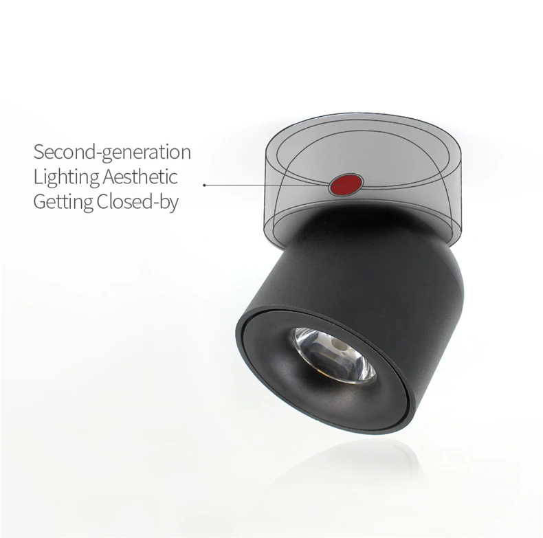 Led Surface Mounted Ceiling Downlight Adjustable 90 degrees Nordic Spot light for indoor Foyer,Living Room AC 90-260V
