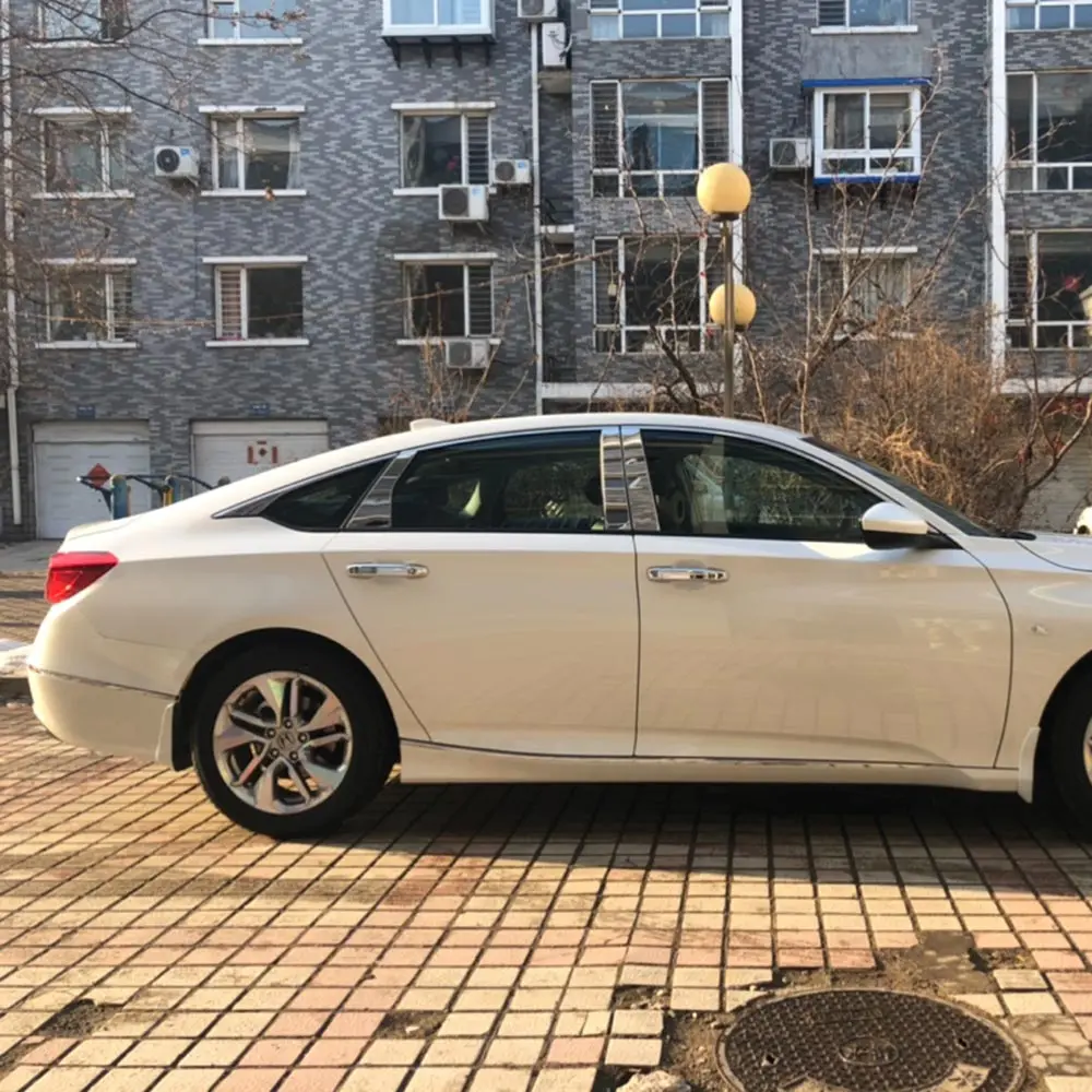 Buendeer зеркальный эффект из нержавеющей стали оконный столб наклейка Накладка для